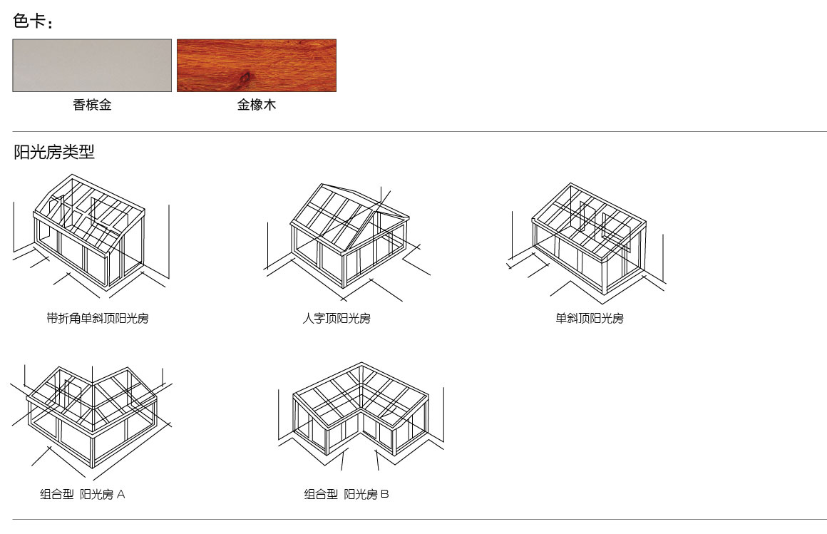 阳光房,阳光房类型